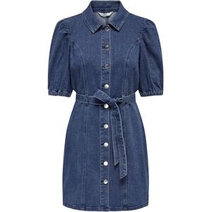ONLY Damen Onlvibbe Ss Belt DNM Dress MBD Noos, Medium Blue Denim, XL ONLY Damen Onlvibbe Ss Belt DNM Dress MBD Noos, Medium Blue Denim, XL