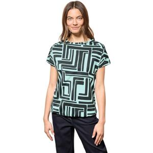 Cecil Damen Print-Shirt mit Knopfdetail Cecil Damen Print-Shirt mit Knopfdetail