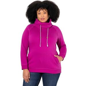 Ulla Popken Damen große Größen Übergrößen Plus Size Sweatshirt, weiter Stehkragen, Taschen, Raglan-Langarm Beere 46+ 713963827-46+ Ulla Popken Damen große Größen Übergrößen Plus Size Sweatshirt, weiter Stehkragen, Taschen, Raglan-Langarm Beere 46+ 713963827-46+