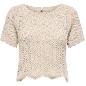 ONLY Damen Onlnola Life S/S Pullover KNT Nca, Feather Gray, XS ONLY Damen Onlnola Life S/S Pullover KNT Nca, Feather Gray, XS