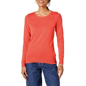 Amazon Essentials Damen Leichter, Langärmeliger Pullover Mit Rundhalsausschnitt (Erhältlich in Übergröße), Korallenrosa, M Amazon Essentials Damen Leichter, Langärmeliger Pullover Mit Rundhalsausschnitt (Erhältlich in Übergröße), Korallenrosa, M