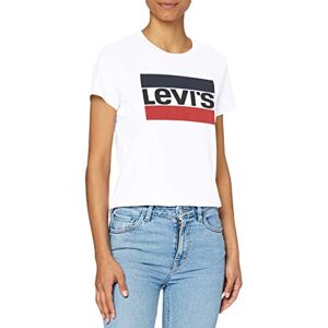 Levi's Damen The Perfect Tee T-Shirt,Sportswear Logo White,S Levi's Damen The Perfect Tee T-Shirt,Sportswear Logo White,S