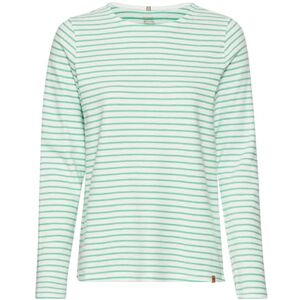 camel active Damen Langarmshirt mit Rundhalsausschnitt Grün-Weiß, Womenswear-S camel active Damen Langarmshirt mit Rundhalsausschnitt Grün-Weiß, Womenswear-S