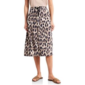 Street One Damen Midi-Rock mit Elastikbund und Print Street One Damen Midi-Rock mit Elastikbund und Print