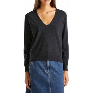United Damen Maglia Scollo V M/L 1002d401y Pullover, grau, XS United Damen Maglia Scollo V M/L 1002d401y Pullover, grau, XS