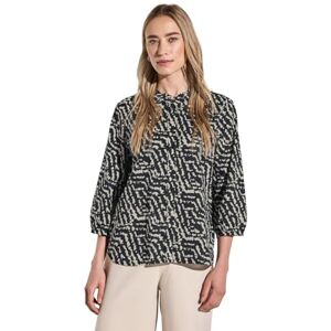 Street One Damen Print-Bluse mit Rüschen Street One Damen Print-Bluse mit Rüschen