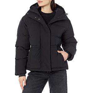 Amazon Essentials Damen Pufferjacke mit kurzer Taille (erhältlich in Übergröße), Schwarz, Größe L Amazon Essentials Damen Pufferjacke mit kurzer Taille (erhältlich in Übergröße), Schwarz, Größe L
