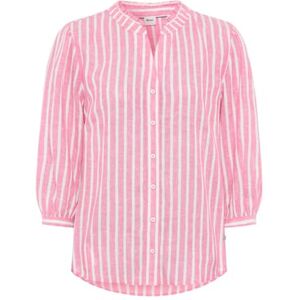 BRAX Damen Style Violet Linen Lurex Stripe Bluse BRAX Damen Style Violet Linen Lurex Stripe Bluse