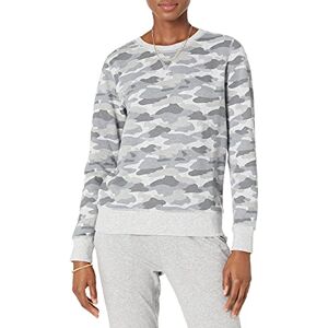 Amazon Essentials Damen Fleece-Sweatshirt zum Überziehen mit Rundhalsausschnitt (In Übergröße erhältlich), Hellgrau Tarnmuster, S Amazon Essentials Damen Fleece-Sweatshirt zum Überziehen mit Rundhalsausschnitt (In Übergröße erhältlich), Hellgrau Tarnmuster, S