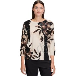 Betty Barclay Damen Strickpullover mit Fledermausärmeln 46, Beige/Braun Betty Barclay Damen Strickpullover mit Fledermausärmeln 46, Beige/Braun