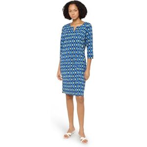 Cartoon Damen Casual-Kleid mit Muster 44, Blau/Grün Cartoon Damen Casual-Kleid mit Muster 44, Blau/Grün