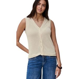 Street One Weste mit V-Neck im Strick-Look Smoke beige 38 Street One Weste mit V-Neck im Strick-Look Smoke beige 38
