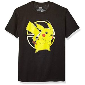 Pokémon Pokemon Unisex-Erwachsene Gold Pokeball Pikachu Active T-Shirt, schwarz, Groß Pokémon Pokemon Unisex-Erwachsene Gold Pokeball Pikachu Active T-Shirt, schwarz, Groß