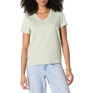 Amazon Essentials Damen Kurzarm-T-Shirt mit V-Ausschnitt, Regular Fit aus 100 % Baumwolle, Salbeigrün, S Amazon Essentials Damen Kurzarm-T-Shirt mit V-Ausschnitt, Regular Fit aus 100 % Baumwolle, Salbeigrün, S