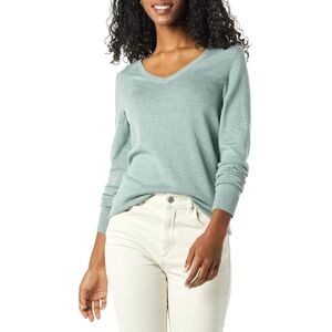 Amazon Essentials Damen Leichter, langärmeliger Pullover mit V-Ausschnitt (erhältlich in Übergröße), Klassische Passform, Salbeigrün meliert, X-Large Amazon Essentials Damen Leichter, langärmeliger Pullover mit V-Ausschnitt (erhältlich in Übergröße), Klassische Passform, Salbeigrün meliert, X-Large