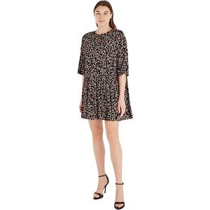 Tommy Jeans Damen Kleid A Line Floral Elegant, Mehrfarbig (Floral Aop), S Tommy Jeans Damen Kleid A Line Floral Elegant, Mehrfarbig (Floral Aop), S