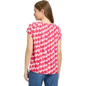 Betty Barclay Damen Casual-Bluse mit Muster 42, Rot/Weiß Betty Barclay Damen Casual-Bluse mit Muster 42, Rot/Weiß