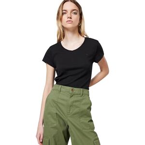 G-STAR RAW Damen Eyben Slim V-Neck Top 2.0, Schwarz (dk Black D24533-4107-6484), M G-STAR RAW Damen Eyben Slim V-Neck Top 2.0, Schwarz (dk Black D24533-4107-6484), M