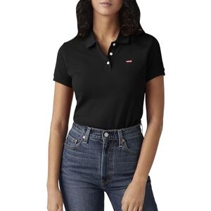 Levi's Damen Housemark Polo Shirt, Caviar, L Levi's Damen Housemark Polo Shirt, Caviar, L