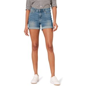 Amazon Essentials Damen Slim Fit-Shorts mit Mittelhohem Bund und einer Schrittlänge von 10,2cm, Medium Wash, 36 Amazon Essentials Damen Slim Fit-Shorts mit Mittelhohem Bund und einer Schrittlänge von 10,2cm, Medium Wash, 36