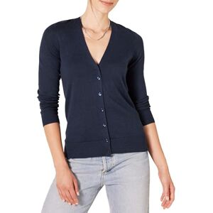 Amazon Essentials Damen Leichte Strickjacke mit V-Ausschnitt (Erhältlich in Übergröße), Marineblau, 2X Amazon Essentials Damen Leichte Strickjacke mit V-Ausschnitt (Erhältlich in Übergröße), Marineblau, 2X