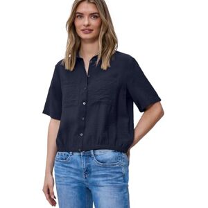 Street One Damen Kurzarm Bluse mit Elastiksaum Street One Damen Kurzarm Bluse mit Elastiksaum
