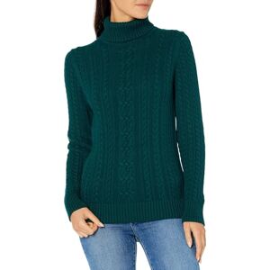 Amazon Essentials Damen Leichter Rollkragenpullover Mit Zopfmuster (Erhältlich In Übergröße), Tannengrün, S Amazon Essentials Damen Leichter Rollkragenpullover Mit Zopfmuster (Erhältlich In Übergröße), Tannengrün, S