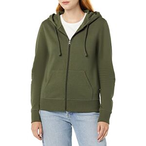 Amazon Essentials Damen Kapuzenpullover aus French-Terry-Fleece mit durchgehendem Reißverschluss (Erhältlich in Übergröße), Dunkles Olivgrün, S Amazon Essentials Damen Kapuzenpullover aus French-Terry-Fleece mit durchgehendem Reißverschluss (Erhältlich in Übergröße), Dunkles Olivgrün, S