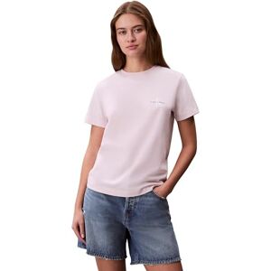 Calvin Damen 2er Pack T-Shirts Kurzarm Logo Tee mit Rundhalsausschnitt, Mehrfarbig (Cradle Pink/Black), M Calvin Damen 2er Pack T-Shirts Kurzarm Logo Tee mit Rundhalsausschnitt, Mehrfarbig (Cradle Pink/Black), M