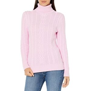 Amazon Essentials Damen Leichter Rollkragenpullover Mit Zopfmuster (Erhältlich In Übergröße), Hellrosa, L Amazon Essentials Damen Leichter Rollkragenpullover Mit Zopfmuster (Erhältlich In Übergröße), Hellrosa, L