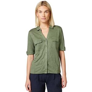 Caroll T-Shirt mit Hemdschnitt, 100% Leinen, Khaki, Größe M Caroll T-Shirt mit Hemdschnitt, 100% Leinen, Khaki, Größe M