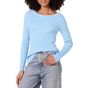 Amazon Essentials Damen Leichter Classic- Fit-Langarmpullover, Himmelblau, S Amazon Essentials Damen Leichter Classic- Fit-Langarmpullover, Himmelblau, S