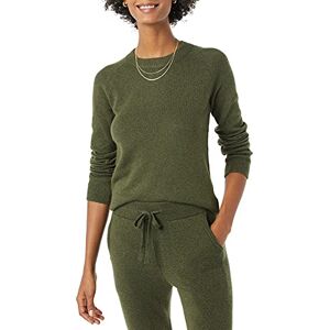 Amazon Essentials Damen Regular-Fit Langarm-Pullover Rundhalsausschnitt, Dunkles Olivgrün, XXL Amazon Essentials Damen Regular-Fit Langarm-Pullover Rundhalsausschnitt, Dunkles Olivgrün, XXL