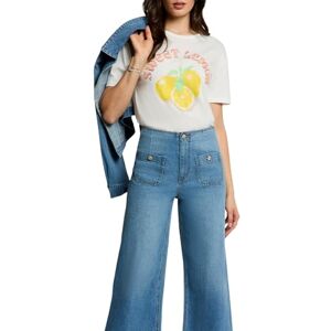 Morgan Damen 261-dlemon Kurzarm-T-Shirt, Off White M, Small Morgan Damen 261-dlemon Kurzarm-T-Shirt, Off White M, Small
