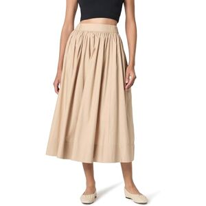 The Drop Midirock für Damen, Arlo Voluminös, Baumwollpopeline, Plaza Taupe, M The Drop Midirock für Damen, Arlo Voluminös, Baumwollpopeline, Plaza Taupe, M