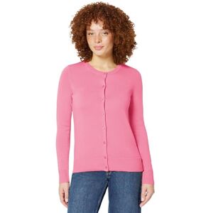 Amazon Essentials Damen Leichte Rundhalsstrickjacke (Erhältlich In Übergröße), Rosa, XXL Amazon Essentials Damen Leichte Rundhalsstrickjacke (Erhältlich In Übergröße), Rosa, XXL