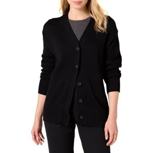 Amazon Essentials Damen Mittelschwerer Relaxed-Fit-Cardigan-Pullover, Schwarz, L Amazon Essentials Damen Mittelschwerer Relaxed-Fit-Cardigan-Pullover, Schwarz, L