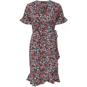 ONLY Damen Onlolivia S/S Wrap Dress Wvn Noos Kleid, Schwarz, 36 EU ONLY Damen Onlolivia S/S Wrap Dress Wvn Noos Kleid, Schwarz, 36 EU