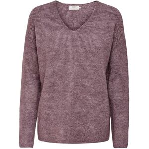 ONLY Damen ONLCAMILLA V-Neck L/S Strickpullover KNT 15204588, Rose Browndetail:Melange,S ONLY Damen ONLCAMILLA V-Neck L/S Strickpullover KNT 15204588, Rose Browndetail:Melange,S