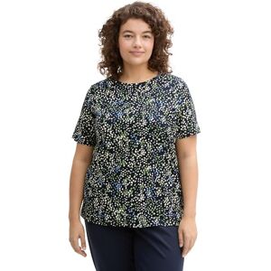 TOM TAILOR Denim Basic T-Shirt mit Logo-Print, Natural Melange, XL TOM TAILOR Denim Basic T-Shirt mit Logo-Print, Natural Melange, XL