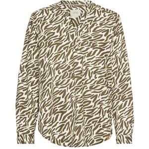 camel active Damen Langarm-Bluse mit Allover-Print Olive-Beige, Womenswear-XS camel active Damen Langarm-Bluse mit Allover-Print Olive-Beige, Womenswear-XS
