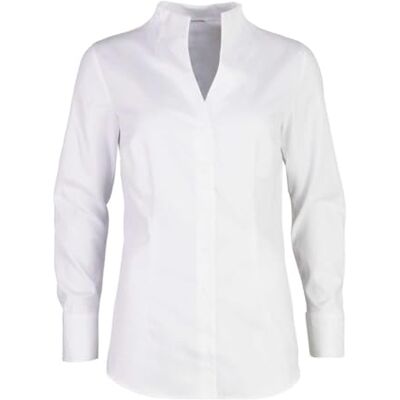 Seidensticker Damen Bluse Hemdbluse Kelchkragenbluse Klassisch Elegant Bügelleicht Slim Fit Kurzarm Uni 100% Baumwolle Seidensticker Damen Bluse Hemdbluse Kelchkragenbluse Klassisch Elegant Bügelleicht Slim Fit Kurzarm Uni 100% Baumwolle
