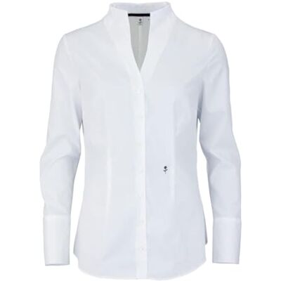 Seidensticker Damen Women Slim Longsleeve Cotton Bluse, Weiß(118201), 34 EU Seidensticker Damen Women Slim Longsleeve Cotton Bluse, Weiß(118201), 34 EU