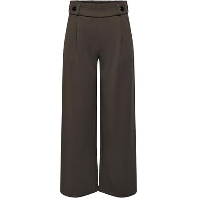 JDY Damen geggo New Long Pant Jrs Noos Hose, Chocolate Brown/Detail:black Buttons, XL / 34L EU JDY Damen geggo New Long Pant Jrs Noos Hose, Chocolate Brown/Detail:black Buttons, XL / 34L EU