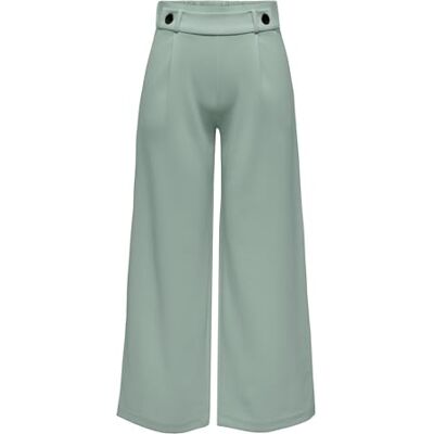 JDY Damen Marlene Hose Weit Geschnitten Schlupf Stoffhose GEGGO New Long Culotte Flare Pants, Farben:Grün, Größe:L / 32L JDY Damen Marlene Hose Weit Geschnitten Schlupf Stoffhose GEGGO New Long Culotte Flare Pants, Farben:Grün, Größe:L / 32L