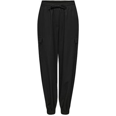 ONLY Damen Onlkatinka Cargo Pant WVN Noos, Schwarz, S ONLY Damen Onlkatinka Cargo Pant WVN Noos, Schwarz, S