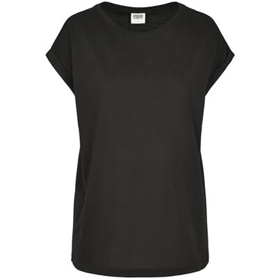 Urban Classics Damen, T-Shirt, Schwarz, S Urban Classics Damen, T-Shirt, Schwarz, S