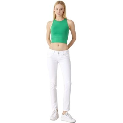 LTB Jeans Damen Molly Jeans, Weiß, 28W / 30L LTB Jeans Damen Molly Jeans, Weiß, 28W / 30L