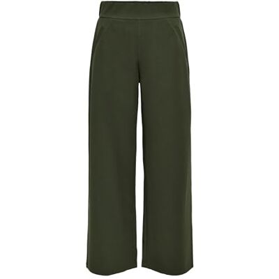 JDY Damen louisville Catia Life Wd PNT JRS Noos Hose Mit Hohem Bund Und Weitem Bein, Forest Night, M / 32L JDY Damen louisville Catia Life Wd PNT JRS Noos Hose Mit Hohem Bund Und Weitem Bein, Forest Night, M / 32L