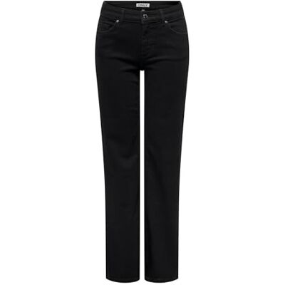 ONLY Female Straight-Fit Jeans ONLBLUSH Mittlere Taille Gerade geschnitten Jeans ONLY Female Straight-Fit Jeans ONLBLUSH Mittlere Taille Gerade geschnitten Jeans